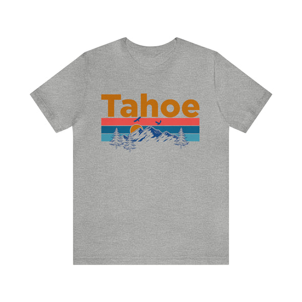 Tahoe, California Shirt - Mountain Sunset Unisex Tahoe T-Shirt