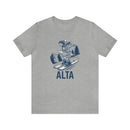 Alta, Utah T-Shirt - Skeleton Skier Unisex Alta Shirt-2