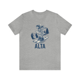 Alta, Utah T-Shirt - Skeleton Skier Unisex Alta Shirt