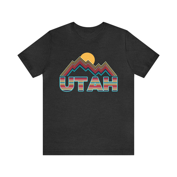 Utah T Shirt Retro Mountain - Unisex Utah Shirt