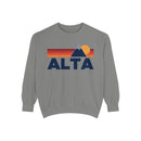 Alta, Utah Mountain Stripes Sweatshirt | Comfort Colors - 100% Cotton-5