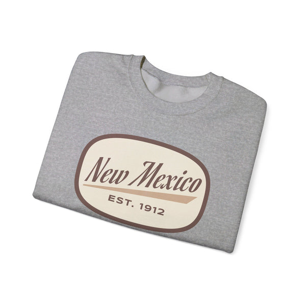 New Mexico Sweatshirt - Unisex Retro New Mexico Crewneck Sweatshirt