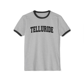Telluride, Colorado Cotton Ringer Graphic Tee - Unisex Telluride T Shirt, Vintage Style Tee, Men's/Women's Tee