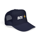 Boston, Massachusetts Retro Trucker Hat - Lightning Foam Cap-5