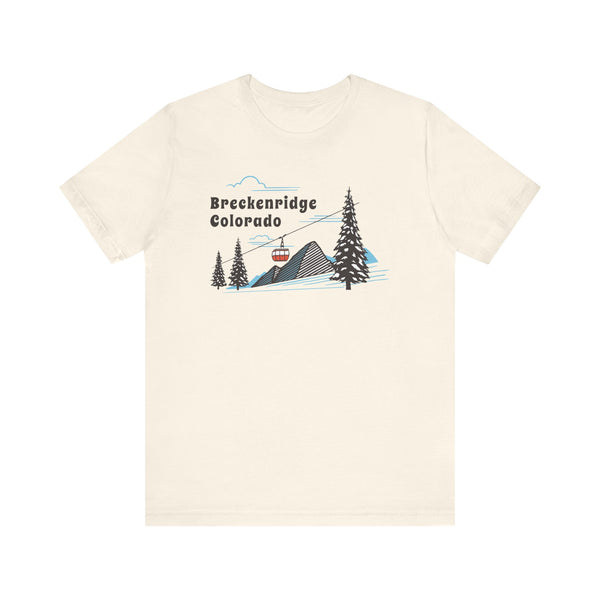 Breckenridge, Colorado T-Shirt - Retro Ski Mountain Gondola Unisex Breckenridge Shirt