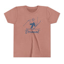 Vermont Youth Vintage Snow Ski Graphic Tee - Kids T Shirt-1