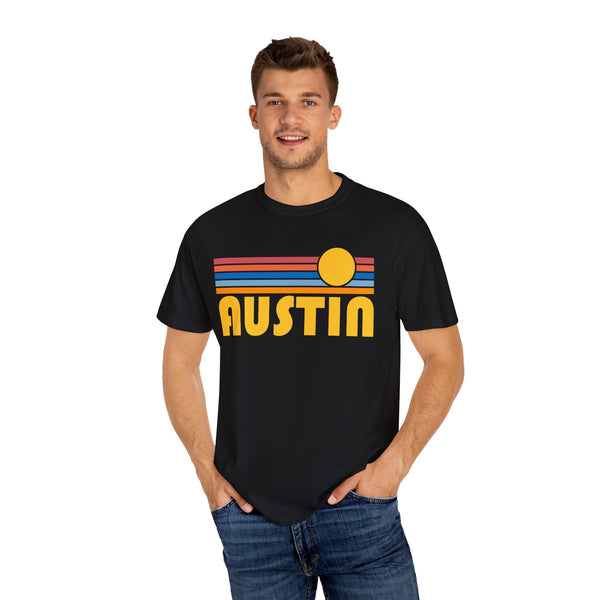 Austin, Texas Graphic Tee, Comfort Colors Retro Unisex Austin T shirt