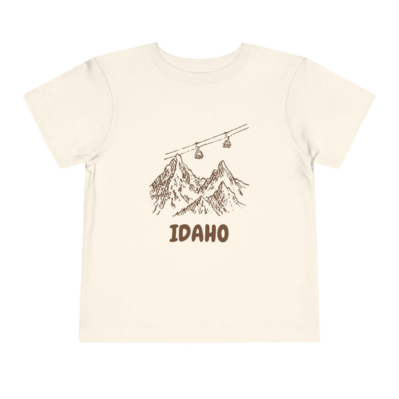 Idaho Toddler T-Shirt — Vintage Gondola Ski Mountain Tee