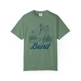 Buy light-green Bend, Oregon Graphic Tee - Mountain Illustration Bend T Shirt