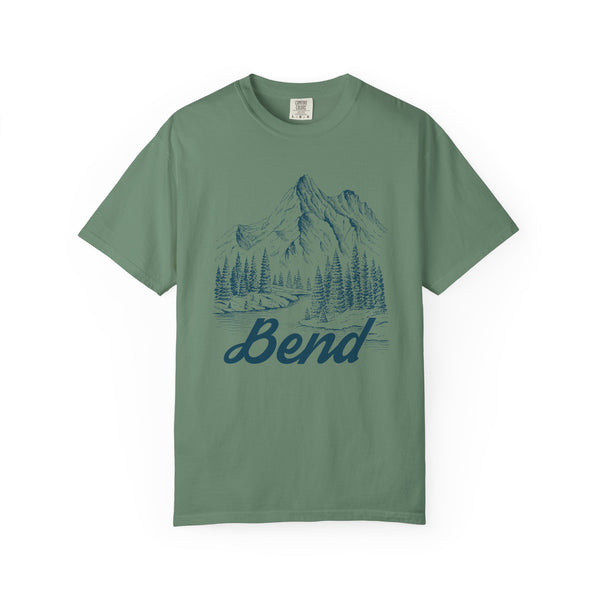 Bend, Oregon Graphic Tee - Mountain Illustration Bend T Shirt