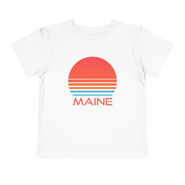 Maine Toddler T-Shirt - Retro 80s Unisex Toddler Maine Shirt - 0