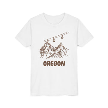 Oregon Youth T-Shirt — Vintage Gondola Ski Mountain Tee - 0