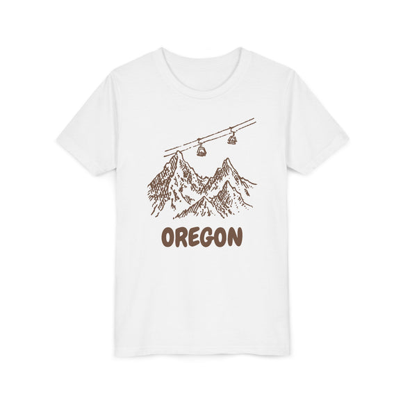 Oregon Youth T-Shirt — Vintage Gondola Ski Mountain Tee