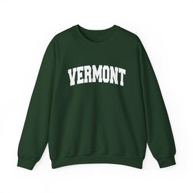 Buy forest-green Vermont Sweatshirt - Unisex Graphic Crewneck