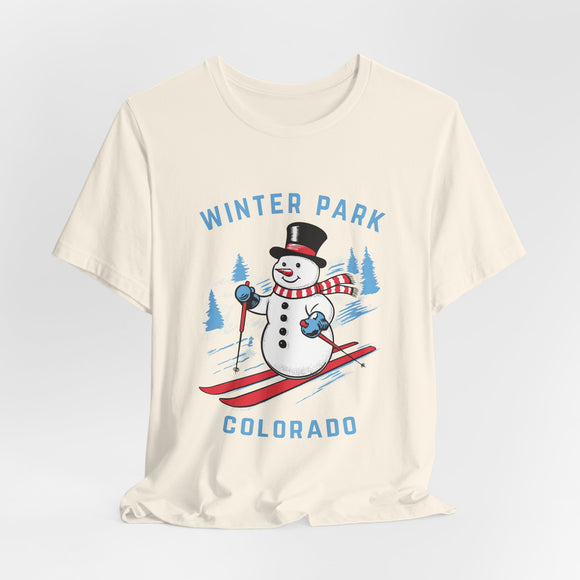 Winter Park, Colorado T Shirt - Ski Snowman Graphic Tee