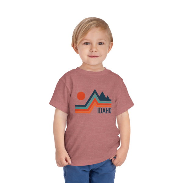 Idaho Toddler T-Shirt - Retro Palm Tree Unisex Toddler Idaho Shirt