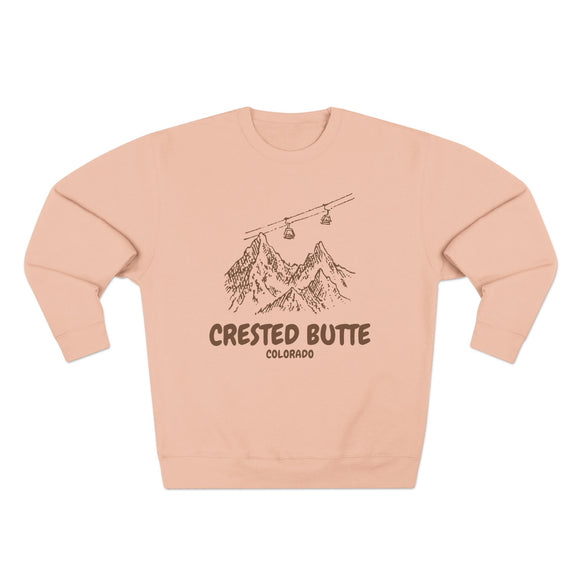 Premium Crested Butte, Colorado Gondola Ski Mountain Sweatshirt