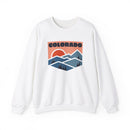 Colorado Sweatshirt Retro Mountains, Colorado Unisex Graphic Crewneck-1