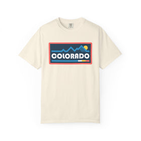 Colorado Graphic Tee, Comfort Colors Retro Mountain Unisex T shirt