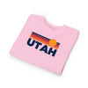 Utah Toddler Sweatshirt - Retro Sun Utah Toddler Crewneck Sweatshirt