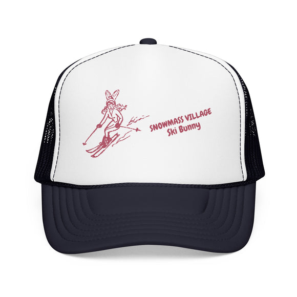 Snowmass Village, Colorado Ski Bunny Foam Trucker Hat