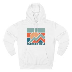 Jackson Hole, Wyoming Hoodie - Retro Mountain Unisex Sweatshirt - 0