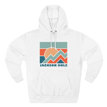 Jackson Hole, Wyoming Hoodie - Retro Mountain Unisex Sweatshirt - 0