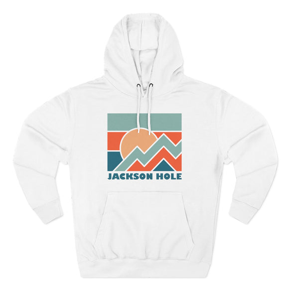 Jackson Hole, Wyoming Hoodie - Retro Mountain Unisex Sweatshirt