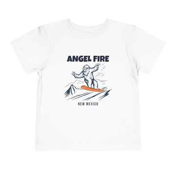 Angel Fire, New Mexico Yeti Snowboard Toddler Tee - 0
