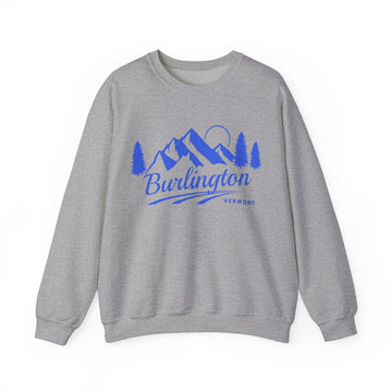Burlington, Vermont Sweatshirt - Unisex Mountain Burlington Sweatshirt