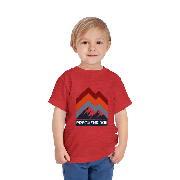 Breckenridge, Colorado Toddler T-Shirt - Retro Palm Tree Toddler Breckenridge Shirt