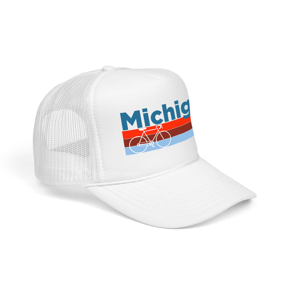 Michigan Trucker Hat - Foam Michigan Bike Cap