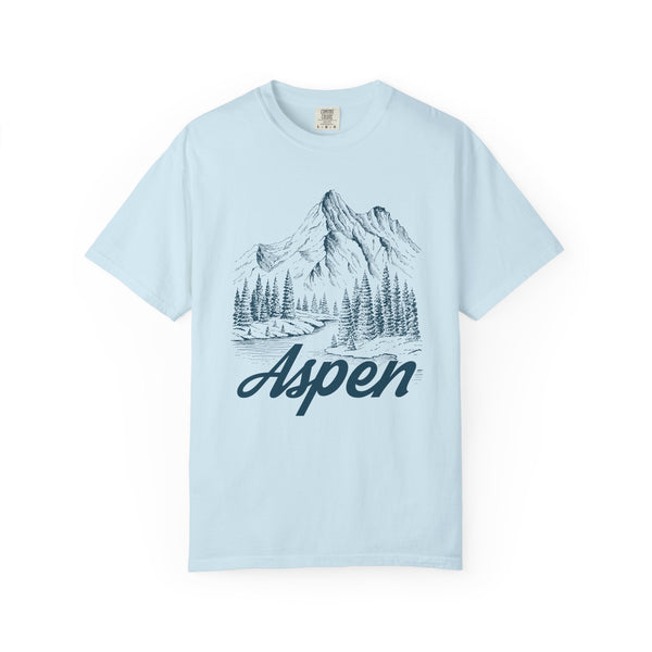 Aspen, Colorado Graphic Tee - Mountain Illustration Aspen T Shirt