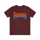Ouray, Colorado Shirt - Mountain Sunset Unisex Ouray T-Shirt-6