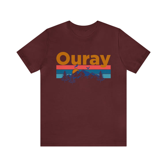 Ouray, Colorado Shirt - Mountain Sunset Unisex Ouray T-Shirt