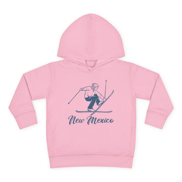 Buy pink New Mexico Toddler Hoodie - Unisex Vintage Skiing New Mexico Sweatshirt