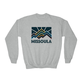 Missoula, Montana Youth Sweatshirt - Unisex Kid's Missoula Crewneck Sweatshirt