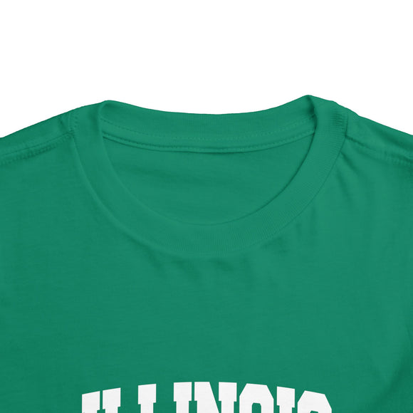 Illinois Toddler Graphic Tee - Kids Illinois Vacation T-Shirt