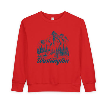 Buy red Washington Toddler Sweatshirt - Washington Toddler Crewneck Sweatshirt