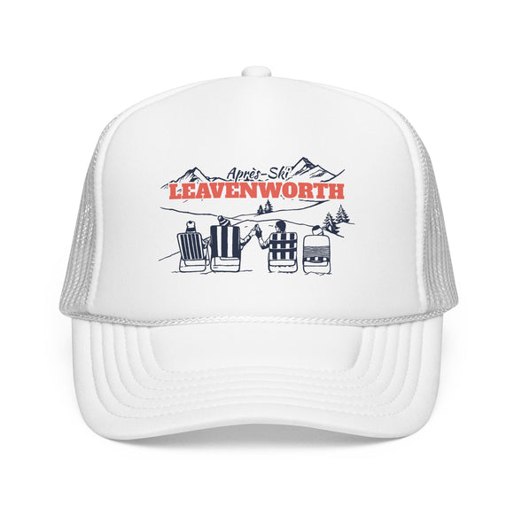 Leavenworth, Washington Après-ski Trucker Hat — Foam Mesh Cap