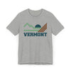 Vermont Retro Mountains Sunset T-Shirt | Vintage Vermont Tee