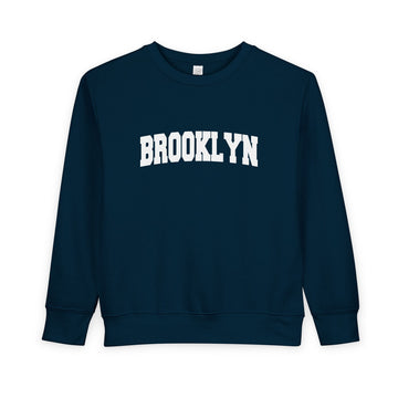 Buy navy Brooklyn, New York Toddler Sweatshirt - Brooklyn Toddler Crewneck Sweatshirt