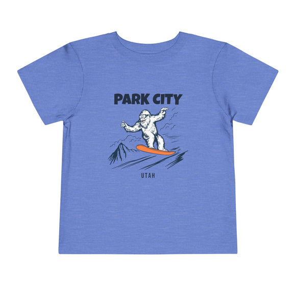 Park City, Utah Yeti Snowboard Toddler Tee