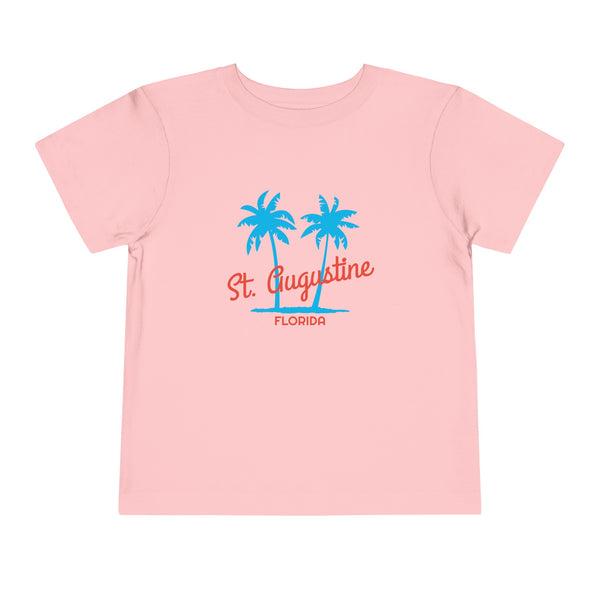 St. Augustine, Florida Toddler T-Shirt - Retro Palm Tree Toddler St. Augustine Shirt