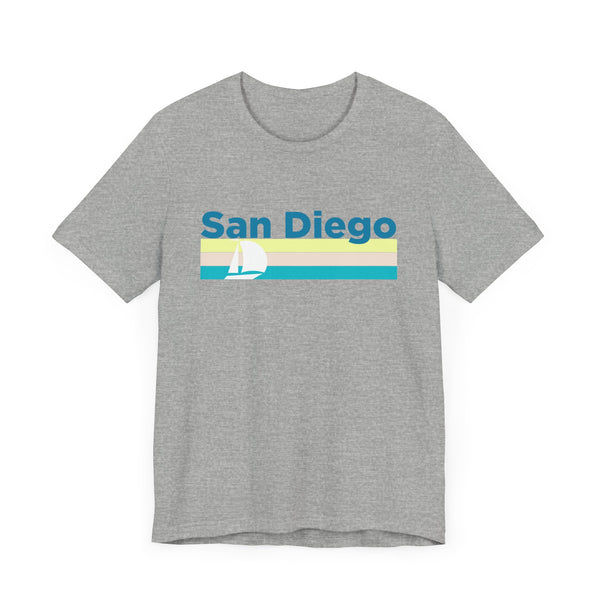 San Diego, California T Shirt - Sailboat Graphic Tee