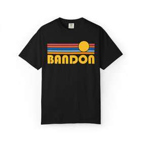 Buy black Bandon, Oregon Graphic Tee, Comfort Colors Retro Unisex Bandon T shirt
