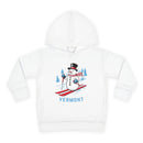 Vermont Toddler Hoodie - Unisex Skiing Snowman Vermont Sweatshirt-1