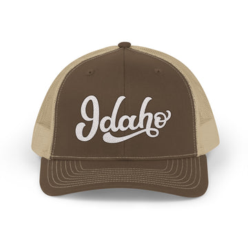Buy brown-khaki Idaho Snapback Trucker Cap - Embroidered Idaho Hat