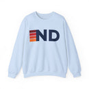 North Dakota Retro Sweatshirt | Retro Stripes North Dakota-4