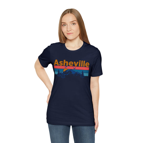 Asheville, North Carolina Shirt - Mountain Sunset Unisex Asheville T-Shirt
